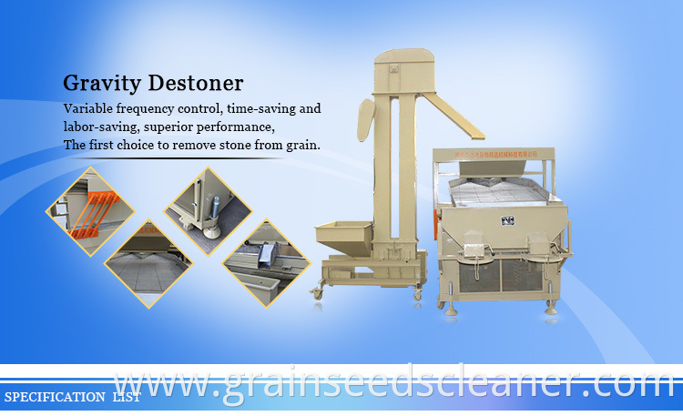 Grain Seed Cleaning Gravity Destoner Machine